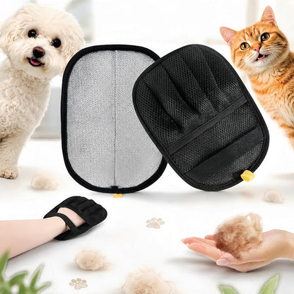 Pet Hair Removal Tool Reusable Static Removal Gloves, Double-Sided Grooming Gloves for Pets, Removes Pet Fur Hair for Carpets